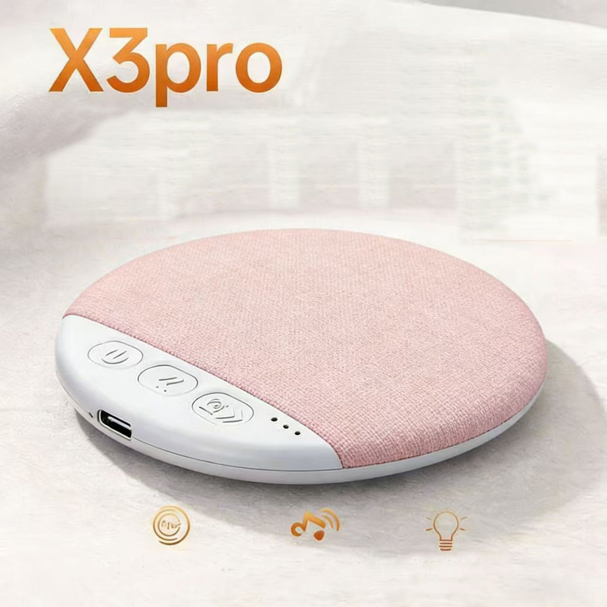 Limited Time: 30% OFF🔊 Round Fabric Cover Wireless Bluetooth Speaker, Mini Portable Home Decor Audio Player🛋️